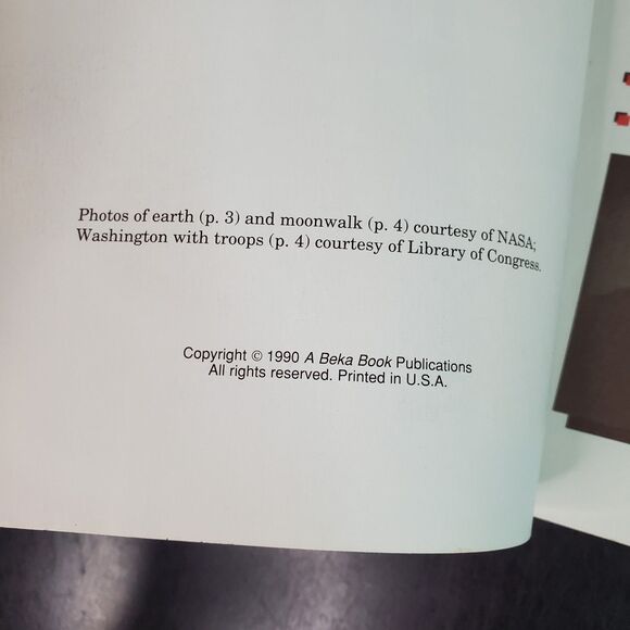 A Beka History Of Our United States 4th Grade Student Text Book Teachers Ed 1990 - Picture 3 of 14